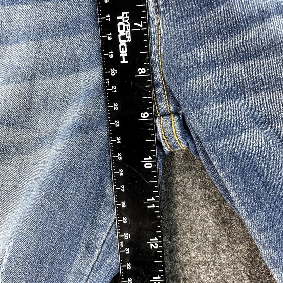 KanCan Twisted Seam Ankle Skinny Jeans Women's 11/29 Blue Distressed - Picture 4 of 8